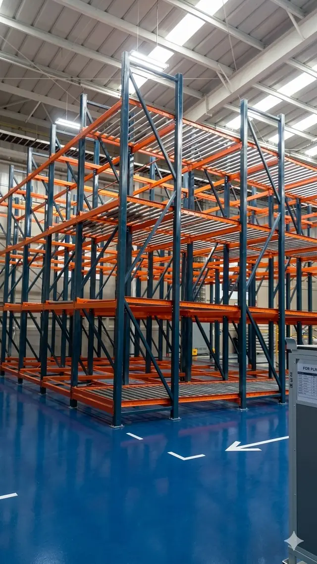 Estantería industrial de carga para almacenamiento dinámico