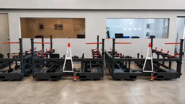 Trolleys industriales para abastecimiento de línea fabricados por Racks CCR en Puebla